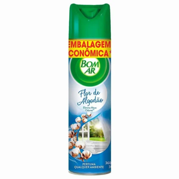 Aromatizador Aerossol Flor De Algodao 360Ml Bom Ar