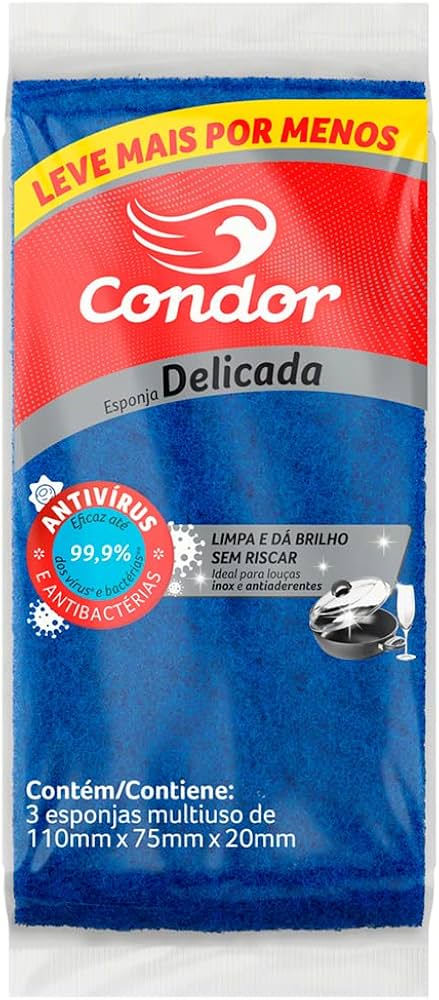 Esponja Delicada Antiaderente 3Und Condor