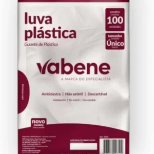 Luvas Plasticas Transparente 100 Und Vabene