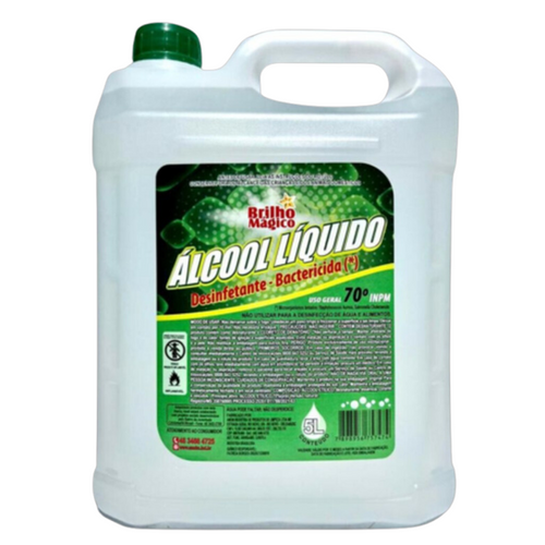Alcool Liquido 70% 5L Brilho Magico