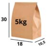 Saco De Papel Kraft Delivery Sos 5Kg 18X30Cm Original 200 Und