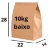 Saco De Papel Kraft Delivery Sos 10Kg B. 22X28Cm Original 200 Und