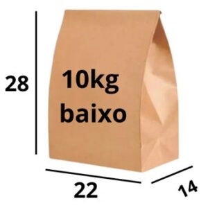 Saco De Papel Kraft Delivery Sos 10Kg B. 22X28Cm Original 200 Und