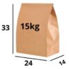 Saco De Papel Kraft Delivery Sos 15Kg 24X33Cm Original 200 Und