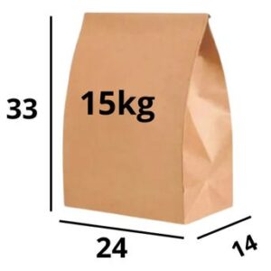 Saco De Papel Kraft Delivery Sos 15Kg 24X33Cm Original 200 Und