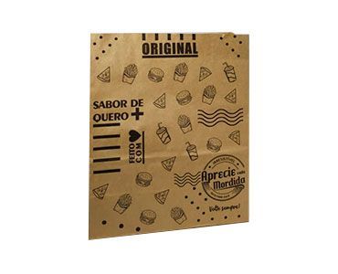 Saco De Papel Kraft Delivery Sos 10Kg B. 22X28Cm Original 200 Und