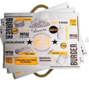 Papel Embrulho C/ Barreira De Gordura 30X40 500Und
