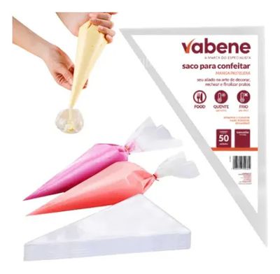 Saco De Confeiteiro M 34X22 50Un Vabene