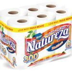 Papel Toalha Multiuso Fd 6 Rolos 300 Folhas Natureza