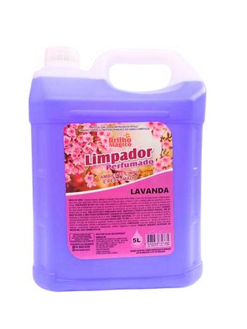 Limpador Perfumado C/ Alcool Lavanda 5L Brilho Magico