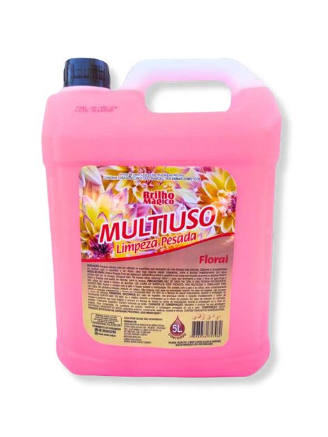 Multiuso Limpeza Pesada Floral 5L Brilho Magico