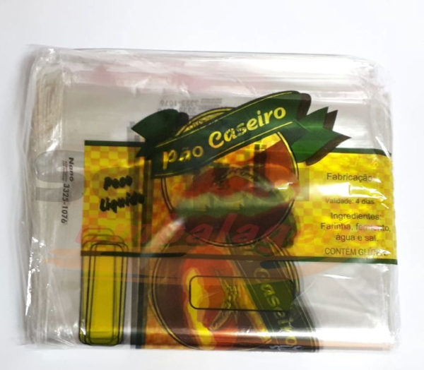 Sacos Plásticos Pebd 23x46 Pão Caseiro 1 Kg